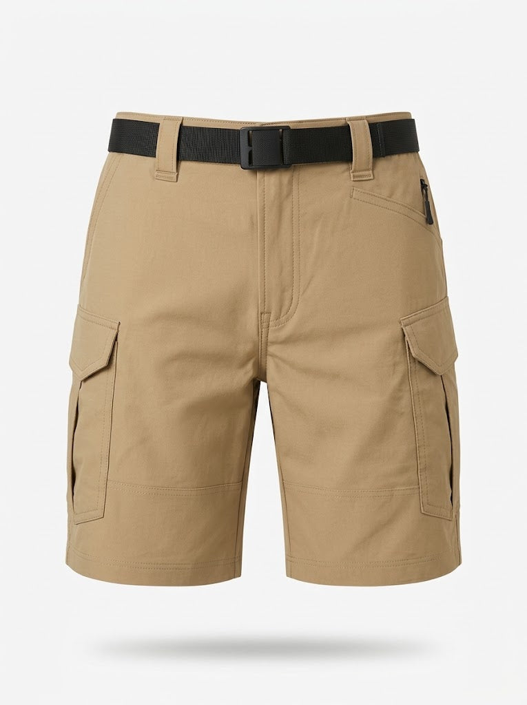Męskie Szorty Cargo Szybkoschnące z Kieszeniami - Beżowy