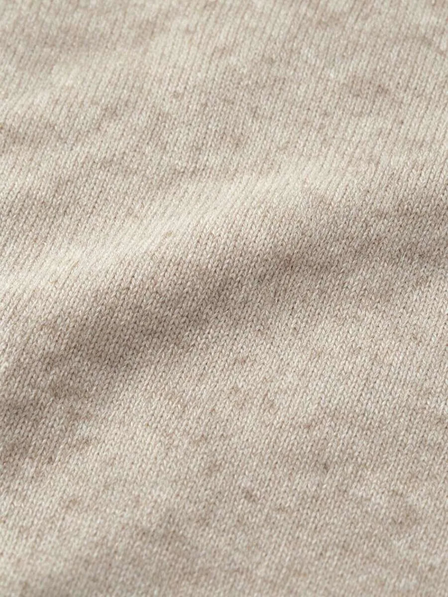Damski Sweter z Koronkowym Wykończeniem i Okrągłym Dekoltem - 6