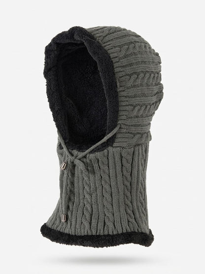 Damska Czapka Balaclava z Ociepleniem - Szary
