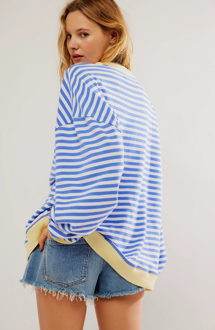 Damska Bluza Oversize z Okrągłym Dekoltem - 10