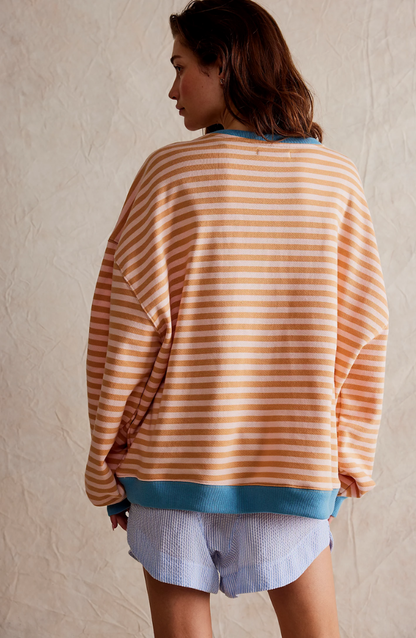 Damska Bluza Oversize z Okrągłym Dekoltem - 9