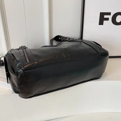 Damska Torba Shopper z Zamkiem i Kieszeniami - 14