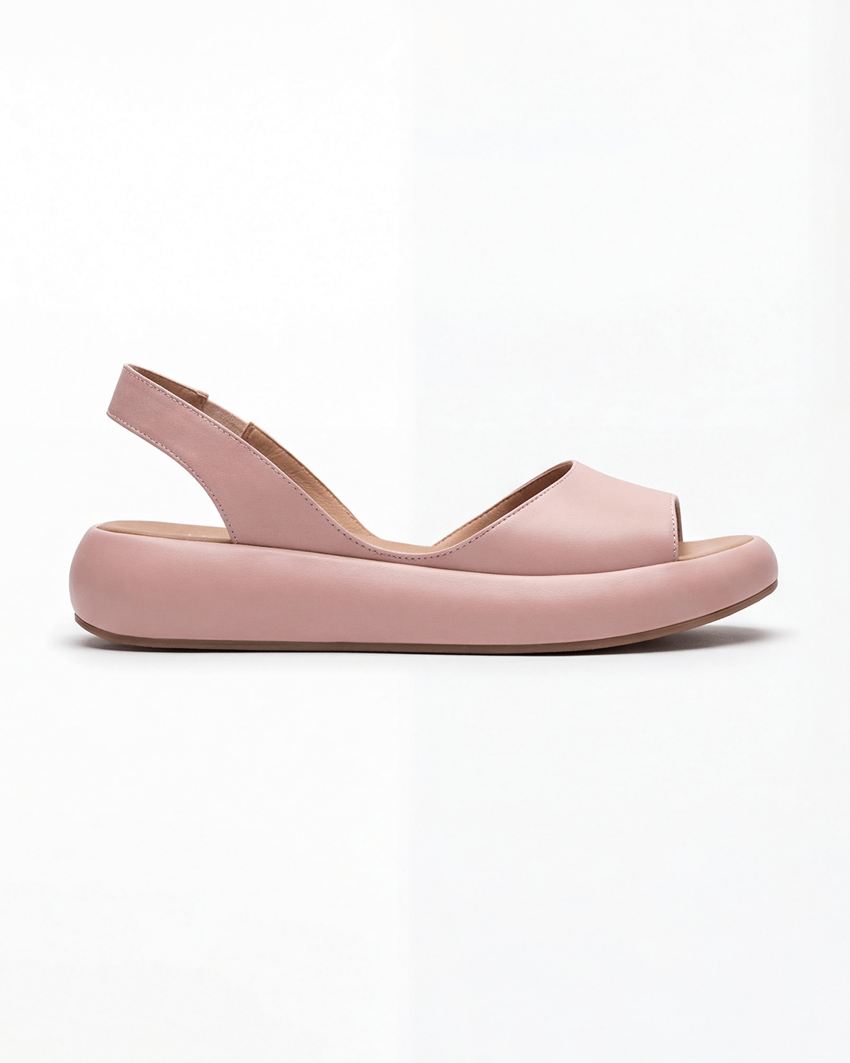 Damskie Sandały Slingback z Odkrytym Noskiem i Platformą - 3