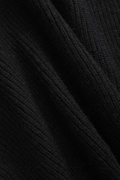 Damski Kardigan Oversize z Kieszeniami Jeansowymi - 5
