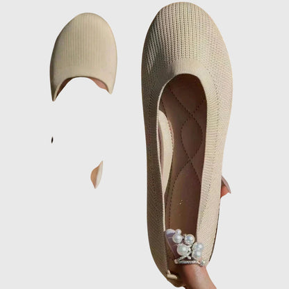 Damskie Baleriny Wsuwane z Elastycznym Wykończeniem - 14