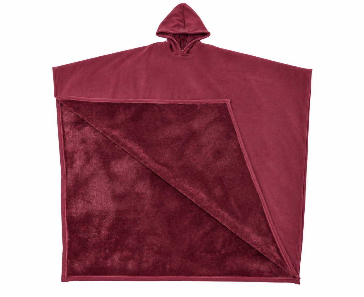 Damska Bluza Oversize z Kapturem - Czerwony