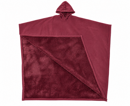 Damska Bluza Oversize z Kapturem - Czerwony