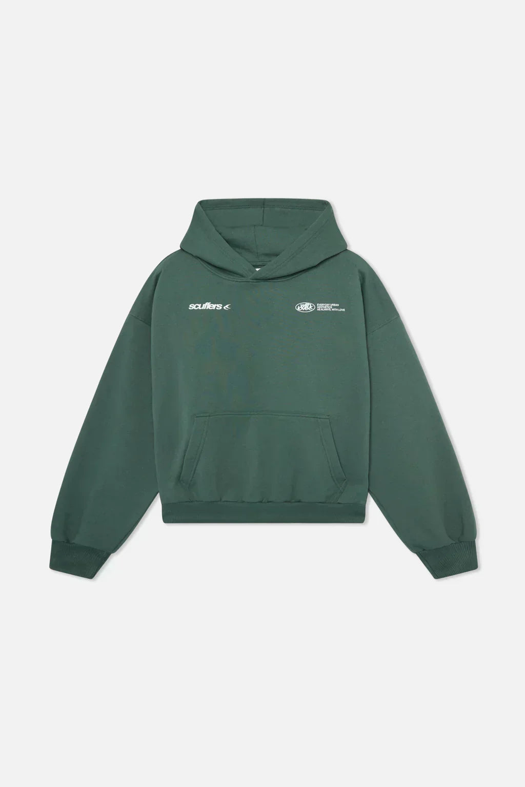 Damska Bluza Oversize z Kapturem i Kieszenią Kangurką - 21