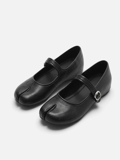 Damskie Buty Mary Jane z Paskiem na Klamrę - 2