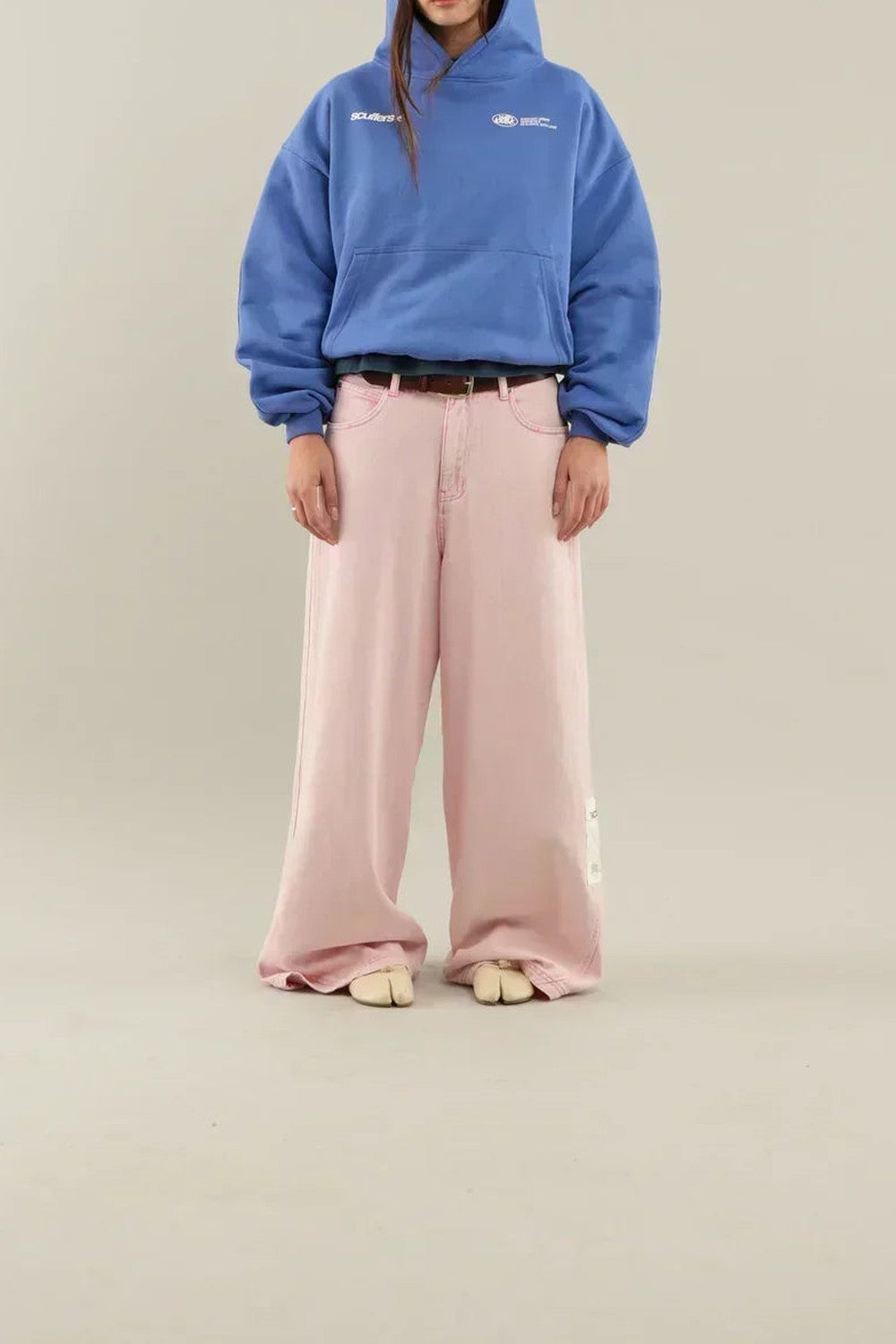 Damska Bluza Oversize z Regulowanym Kapturem