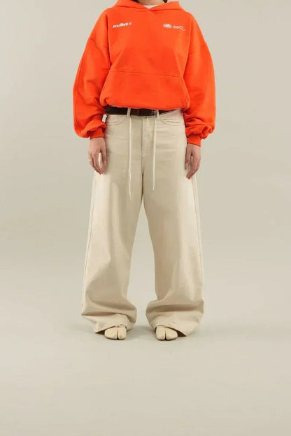 Damska Bluza Oversize z Regulowanym Kapturem